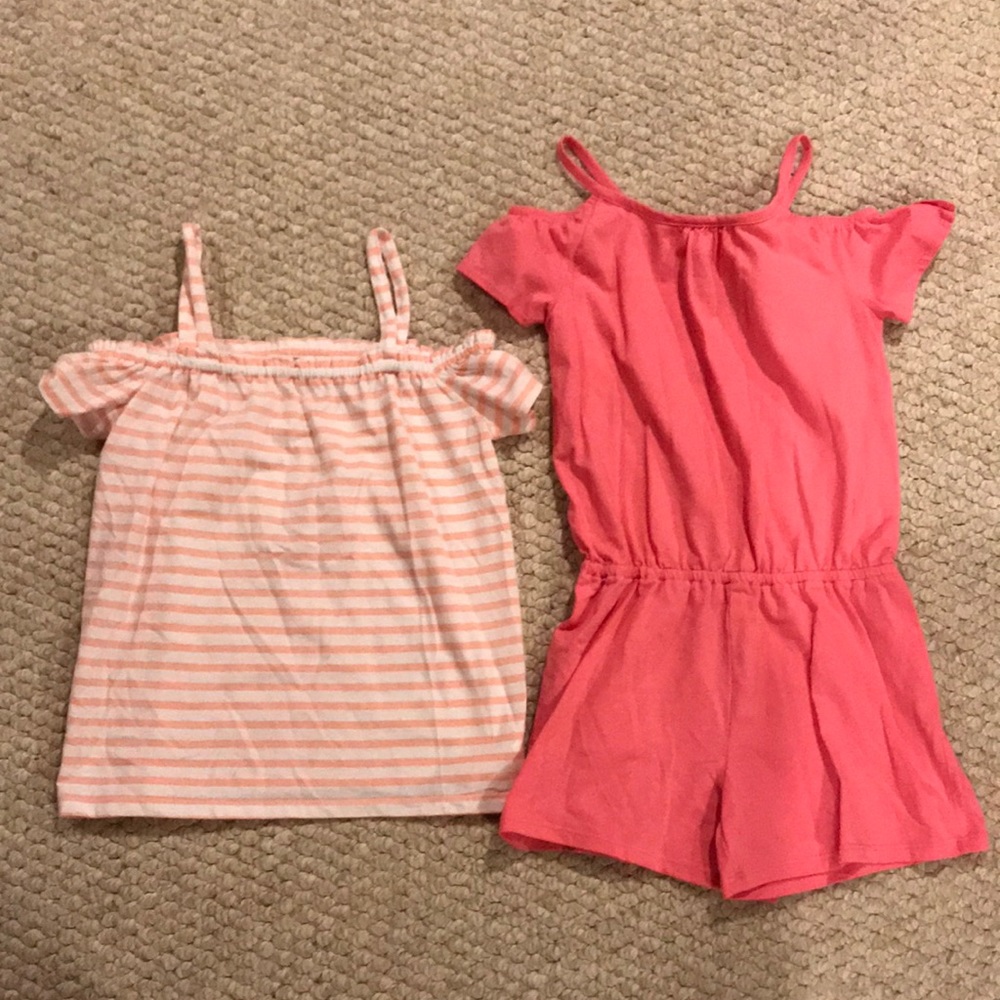 Children’s Place: T-shirt and a one piece.